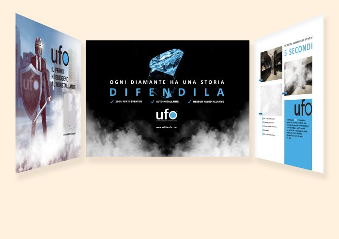 Pannello fieristico UFO, protezione tabaccherie